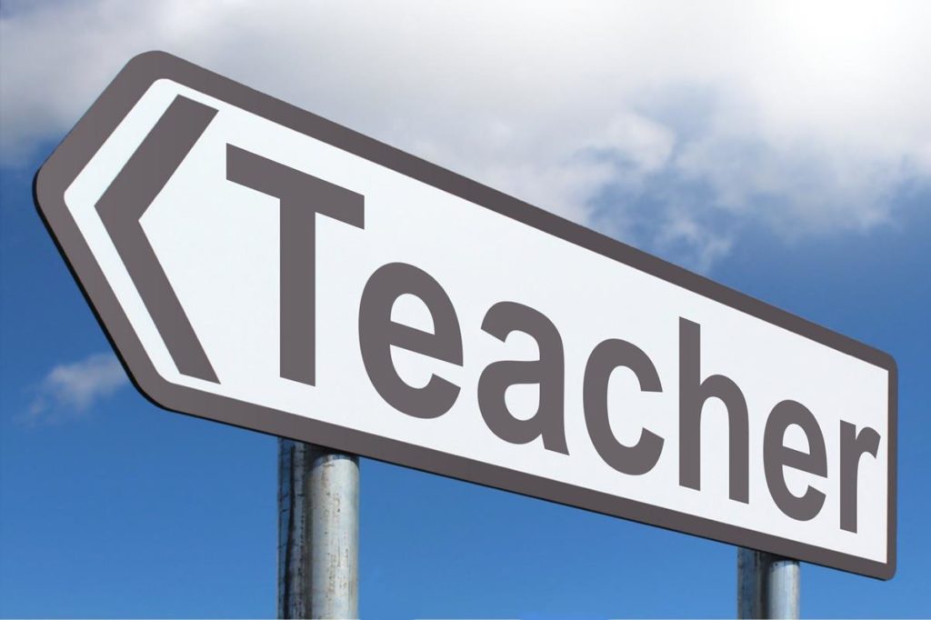 Teacher sign